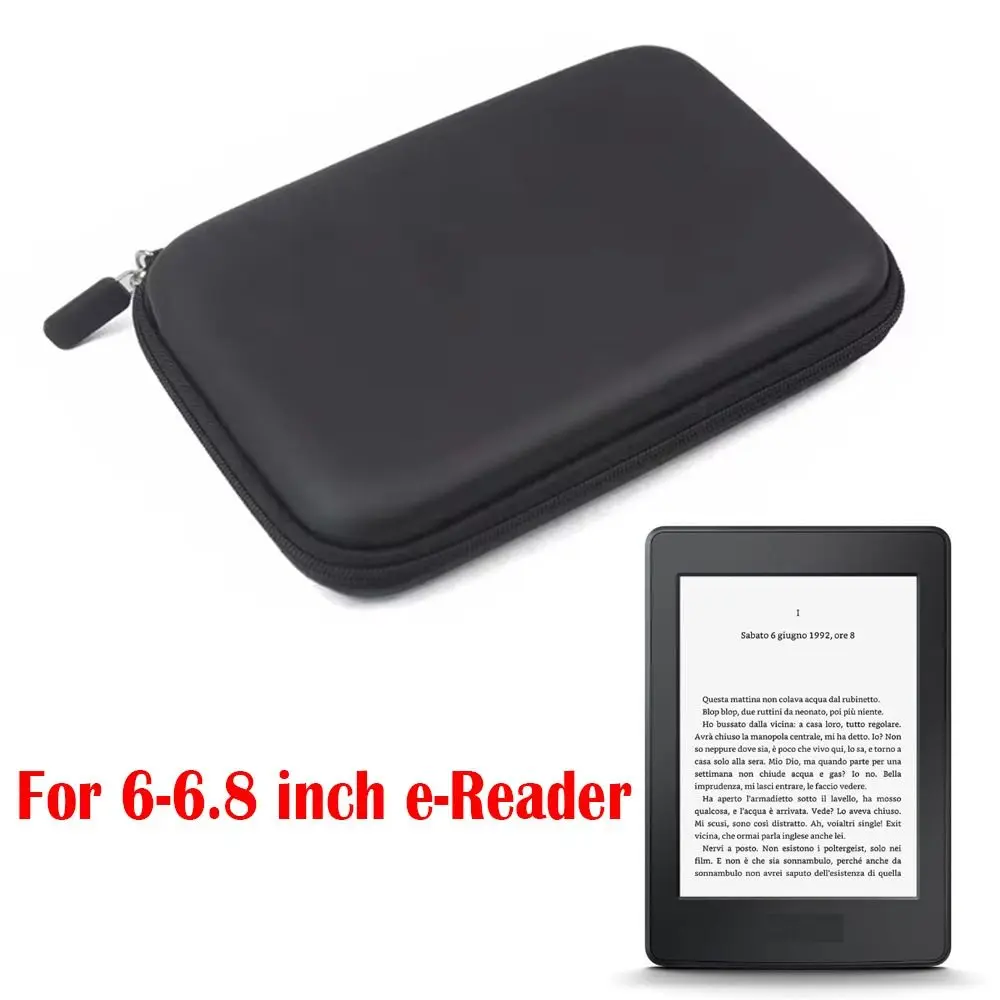 11th Gen 6-6.8 inch e-Reader Storage Bag Shockproof PU C2V2L3 Carrying Case Universal Anti Scratch for Kindle/Boox/Kobo