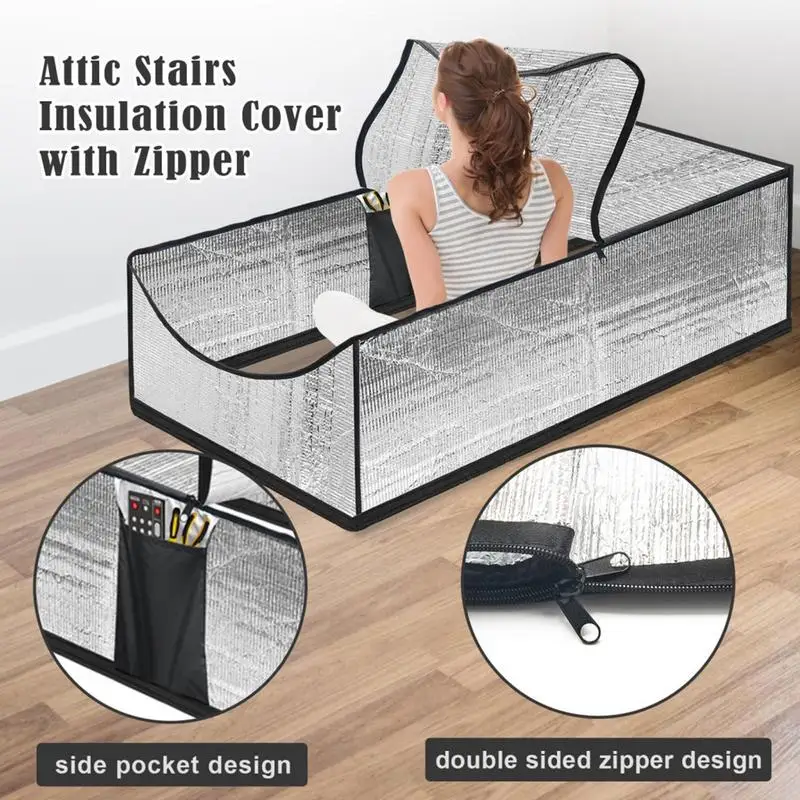 Attic Stairway Insulation Cover Fireproof Waterproof Attic Door Dust Cover Attic Opening Cover For Household accessories