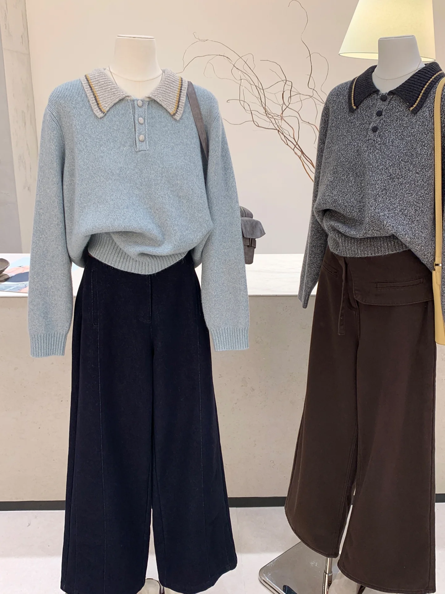 韓国風ニットセーター カジュアル 暖かい おしゃれ レジャートップ オールシーズン対応 冬コレクション2025