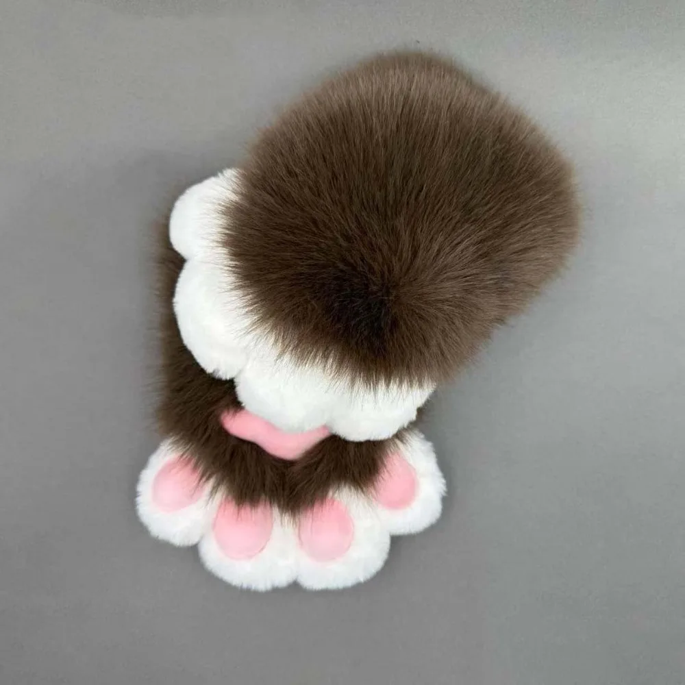 

Kawaii Cartoon Cosplay Costume Gloves Furry Fursuit Kigurumi Plush Cat Paw Gloves Warm Squeaky Kig Cat Claw Mittens Club