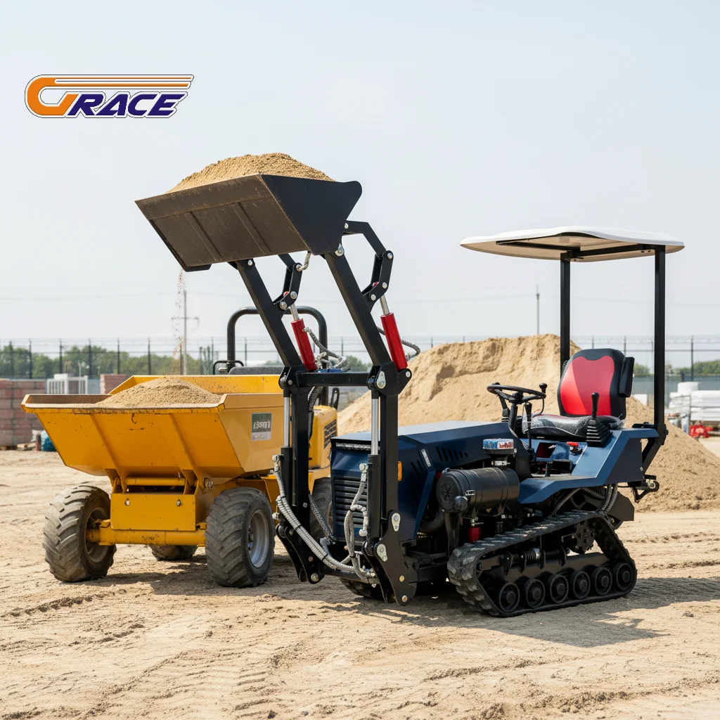 35HP Mini Crawler Tractor Diesel-Powered Small Track Tractor for Orchard Vineyard Tilling & Fertilizing Work