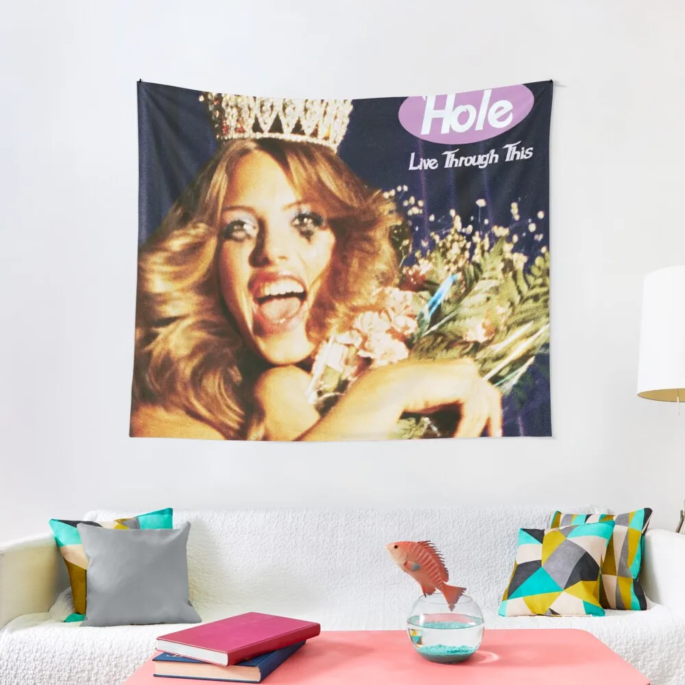 Prom Queen In 90s - Alternative Music Live Through This Cover Poster Tapestry Home And Comfort Decor Wall Deco Tapestry