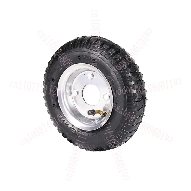 عجلة قيادة روبوتية مقاس 6 بوصات - إطار مطاطي هوائي مع مداس مضاد للانزلاق وحافة فولاذية (خيارات تجويف 6 مم/8 مم)