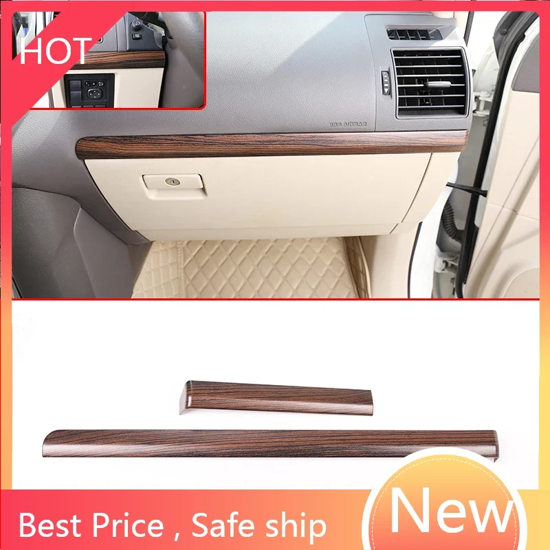 

LHD Car ABS Interior Passenger Side Decoration Strip Trim For Toyota Land Cruiser Prado FJ150 150 2010-2018 Pine Wood Grain ng