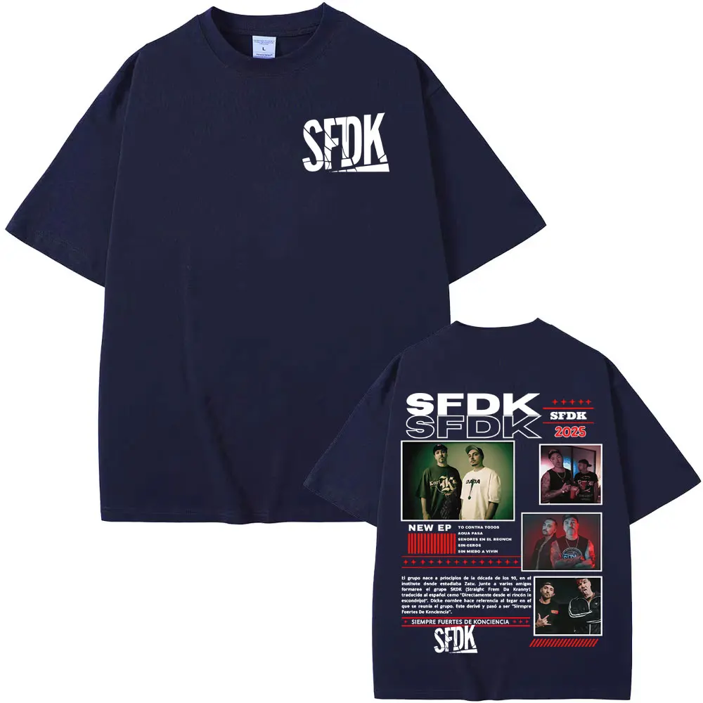 Rapper Sfdk Album Tour 2025 Graphic T Shirt Men Women Harajuku Hip Hop Gothic Street T-shirts Casual Cotton Short Sleeve T-shirt