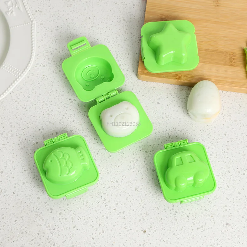 

Cartoon Cute Boiled Egg Mold Fish Cart Heart Egg Sushi Rice Mold Decorated Fondant Cake Children's Lunch Supplementary Tool