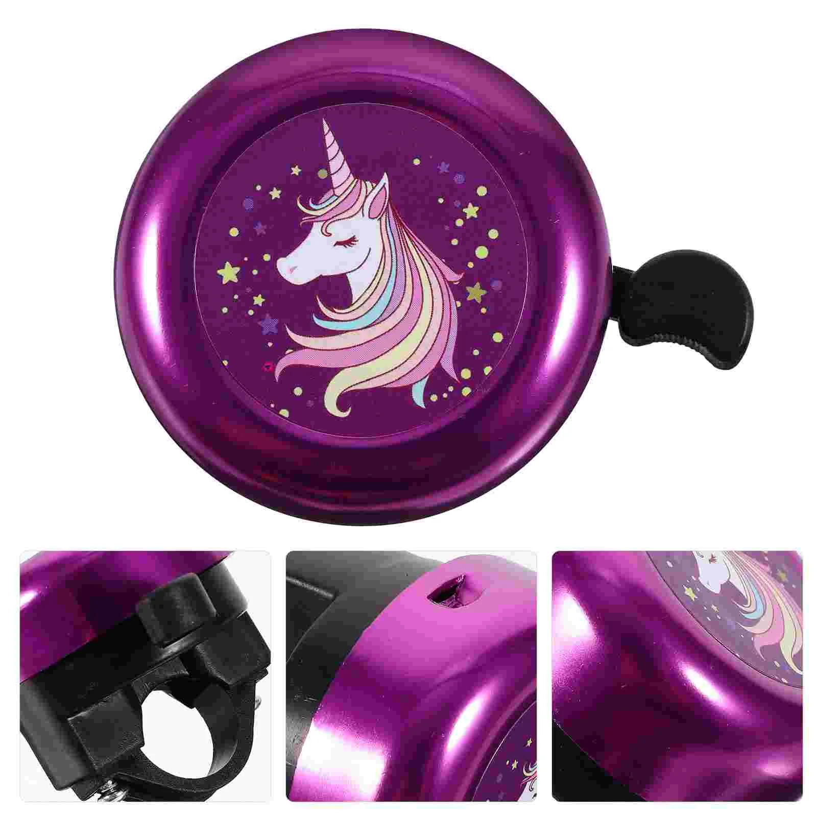 

Bike Bell for Kids Bicycle Electric Novelty Cycling Stroller Girls Purple Portable Bells Child Ring Chime