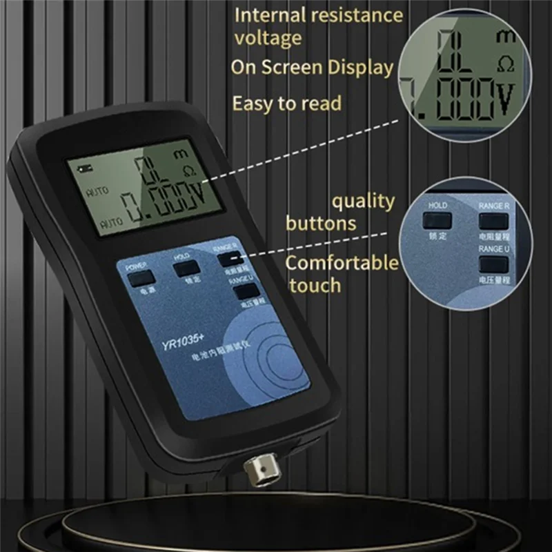 

T98C-YR1035+ 4-Wire Lithium Battery Internal Resistance Tester 100V Battery Internal Ohm Meter For Ni-MH Ni-CD Li- Battery