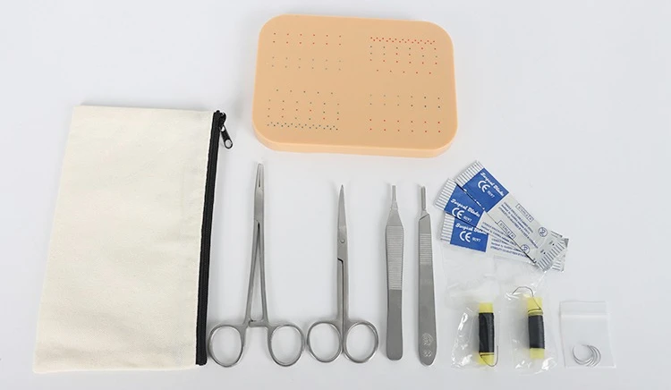 4/3/2/1Set Medical Suture Practice Kit with Skin Pad Model Surgical Training Tool for Students