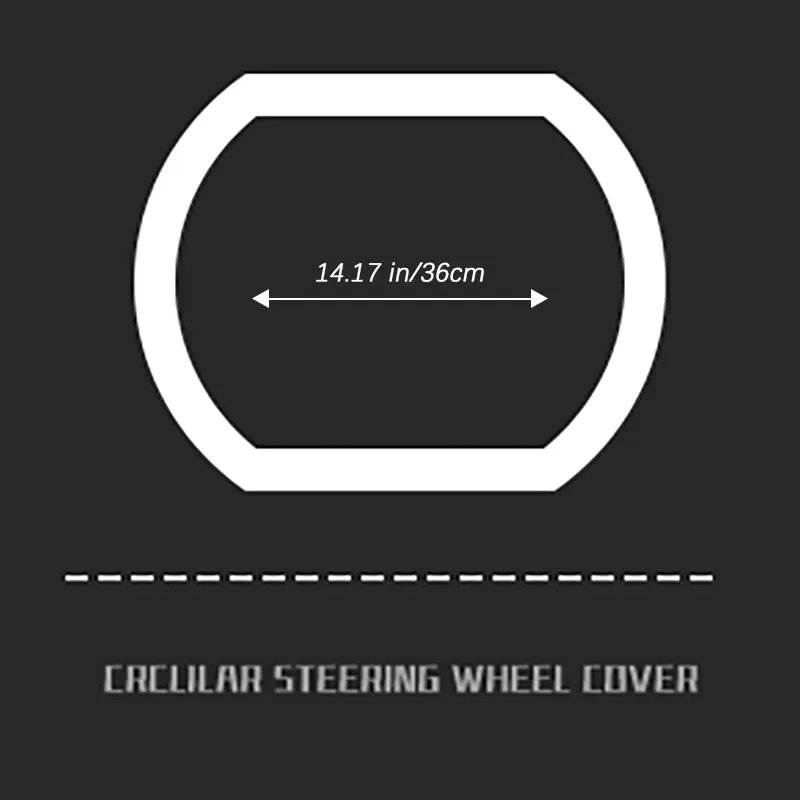 D-Shaped Carbon Fiber & Walnut Wood Grain Leather Car Steering Wheel Cover — All-Season Universal