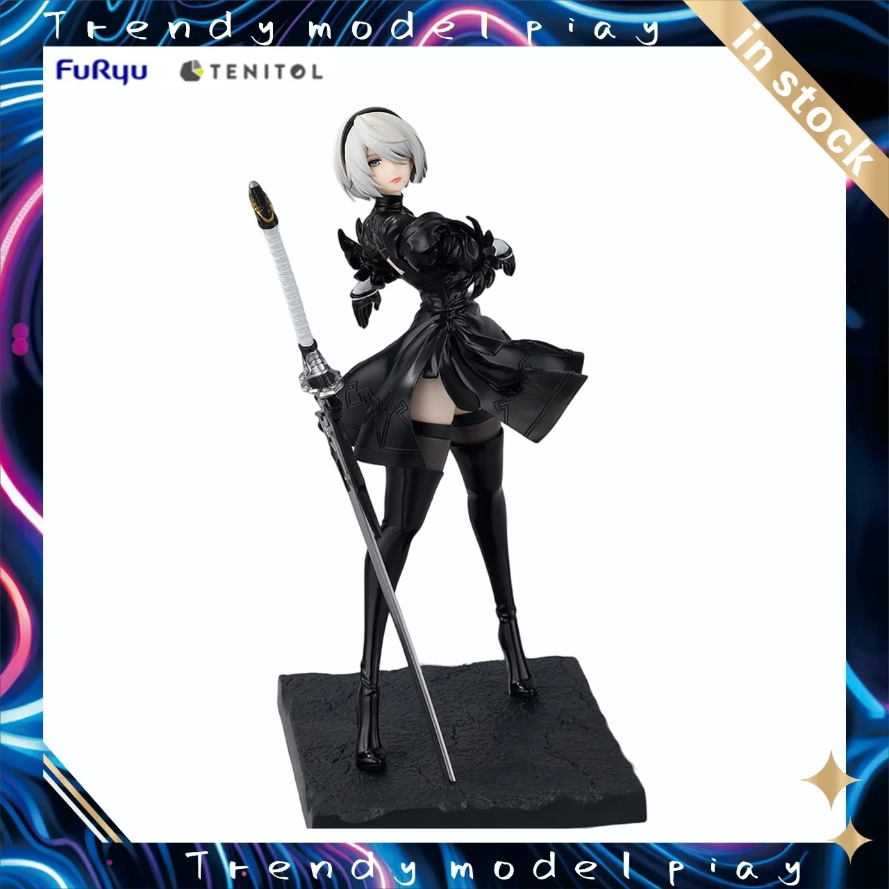 In Stock Original FuRyu Tenitol NieR:Automata Ver1.1a 2B (Jieye No. 2 B) Animation Figures Toys Gifts Collection Ornaments