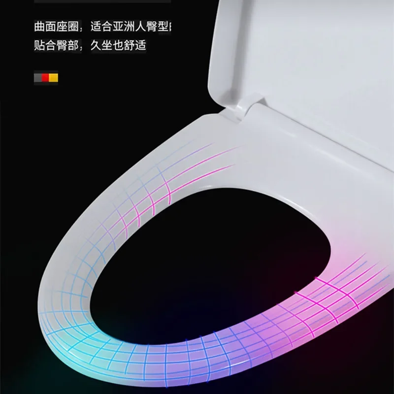 Household Toilet Lid Thickened Urea Formaldehyde Lid Universal Size 445 * 360MM Slow Drop Silent Model