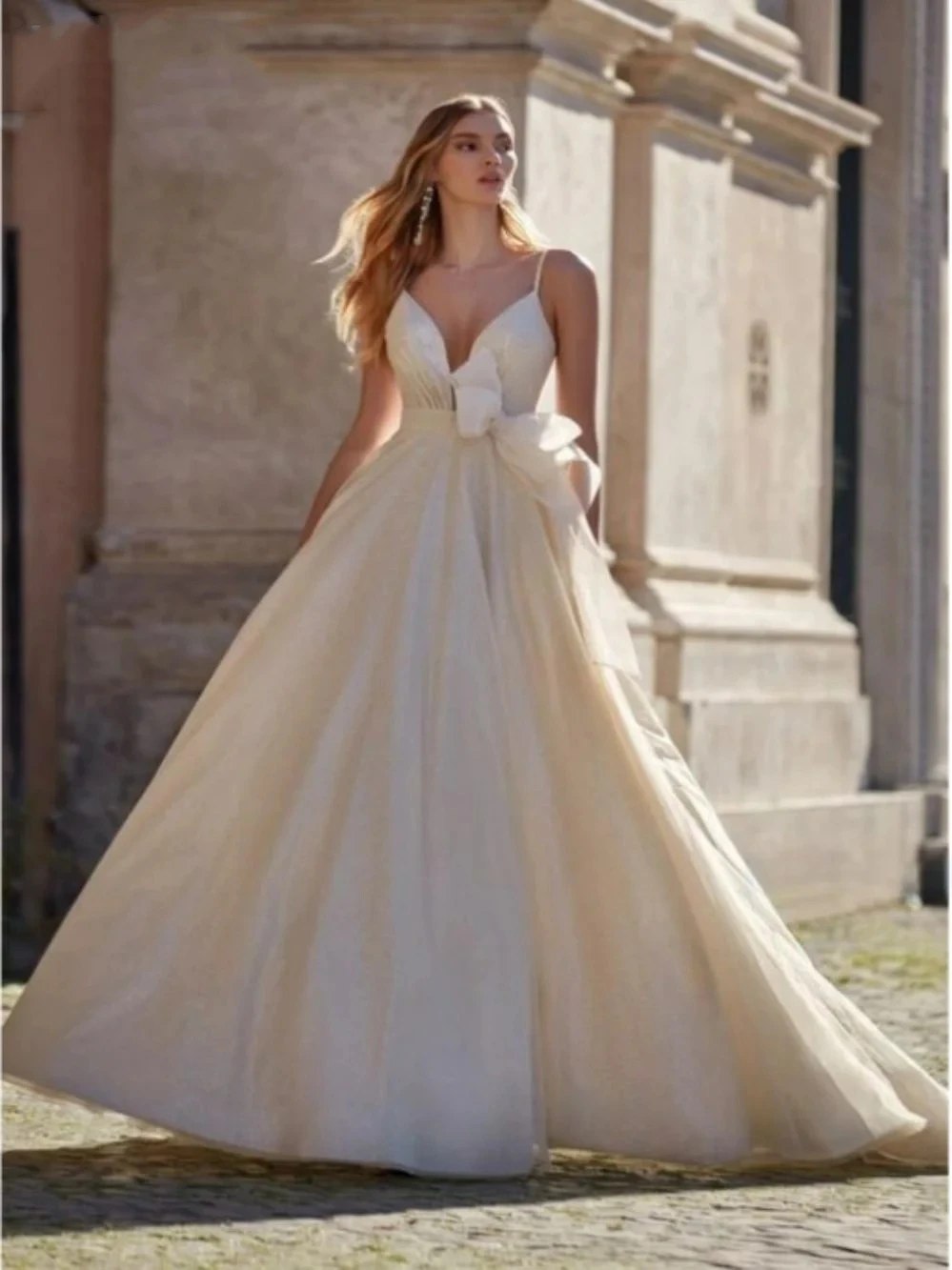 Elegant Wedding Dresses For Women 2024 Sweetheart Bridal Gowns Bow Decorate Floor Length Robes For Brides Vestidos De Novia 2023