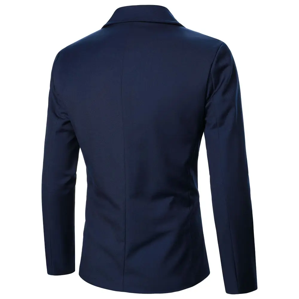 Jaqueta casual de terno estilo empresarial masculino, blazer de casamento, jantar, funcionário de escritório, reunião roupa diária, trabalho