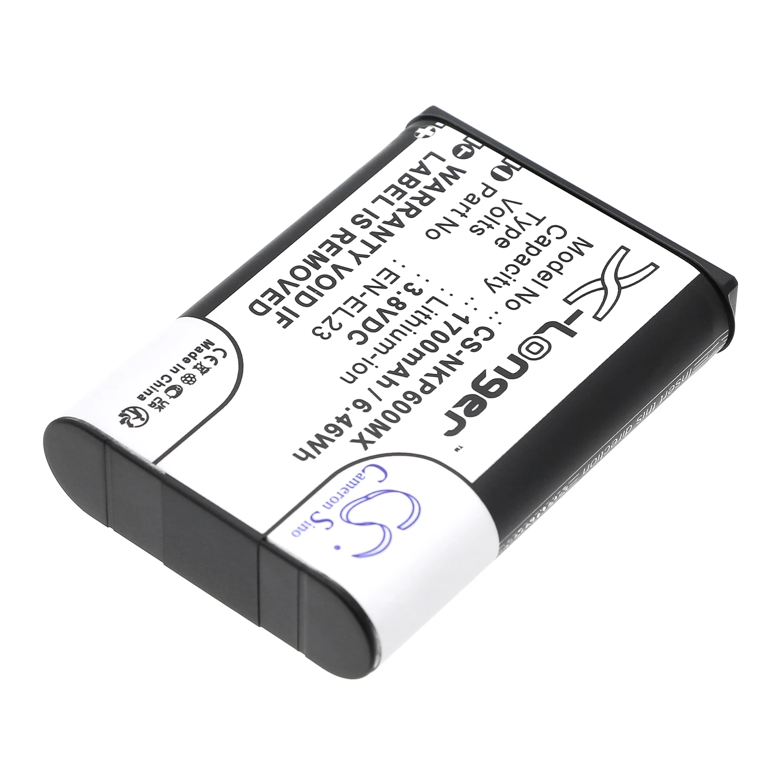 Battery for NiKon Coolpix P600,Coolpix P610,Coolpix P900,Coolpix P610s,Coolpix P900s,Coolpix S810c (1400mAh / 1700mAh) 3.8V