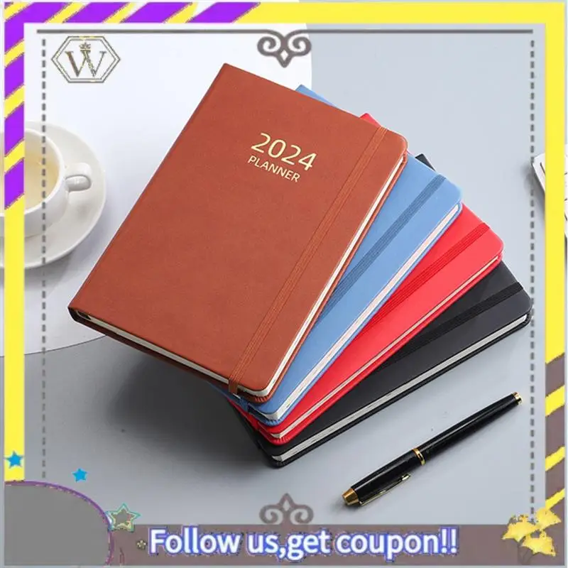 New 1 Pcs A5 English Schedule Planner Elastic Band Notebook Strap Book Notebook Blue