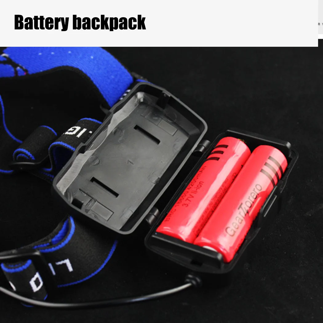 PORIYA 12000000lm LED Headlamp Rechargeable Headlight Light Head Torch Lamp Flashlight