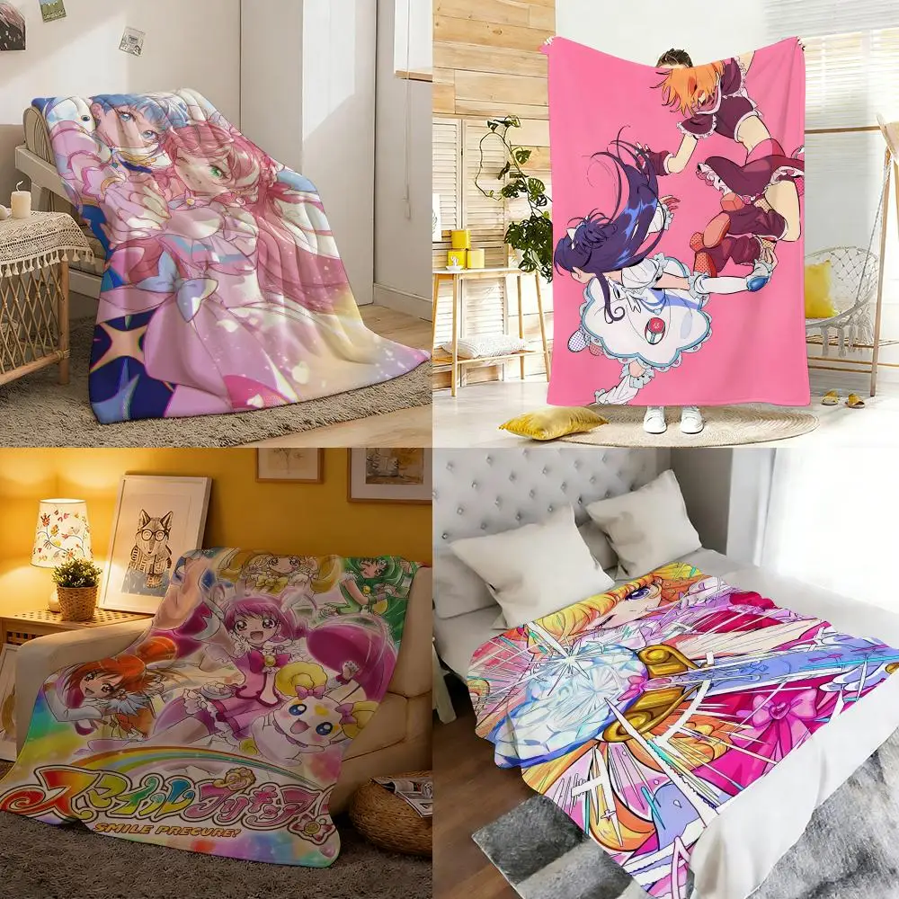 

Anime P-Pretty C-Cure Throw Soft Cozy Flannel Throw Blanket for Sofa Bedroom and More