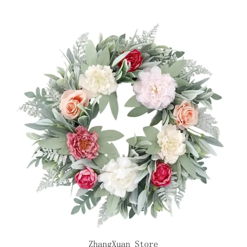 Blumenkranz für den Innenbereich für Wandpräsentation und Raumakzent-Styling-Dekoration 3XUF – Detail 7