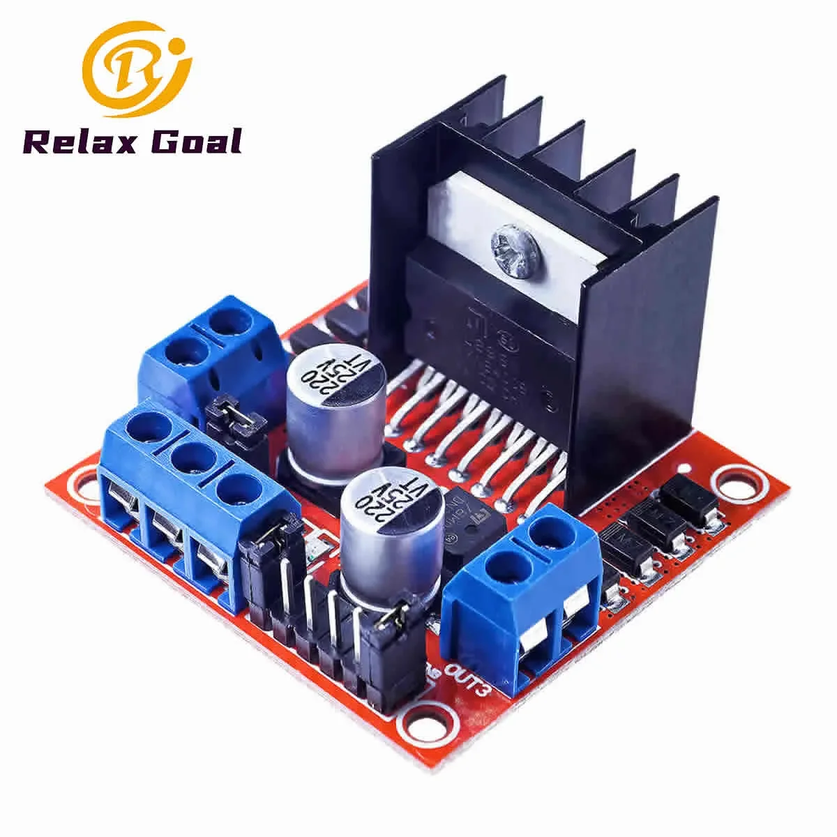 L298N Driver Board Module DC Stepper Motor Smart Robot Car Breadboard Peltier High Power Dual H-Bridge Controller for Arduino