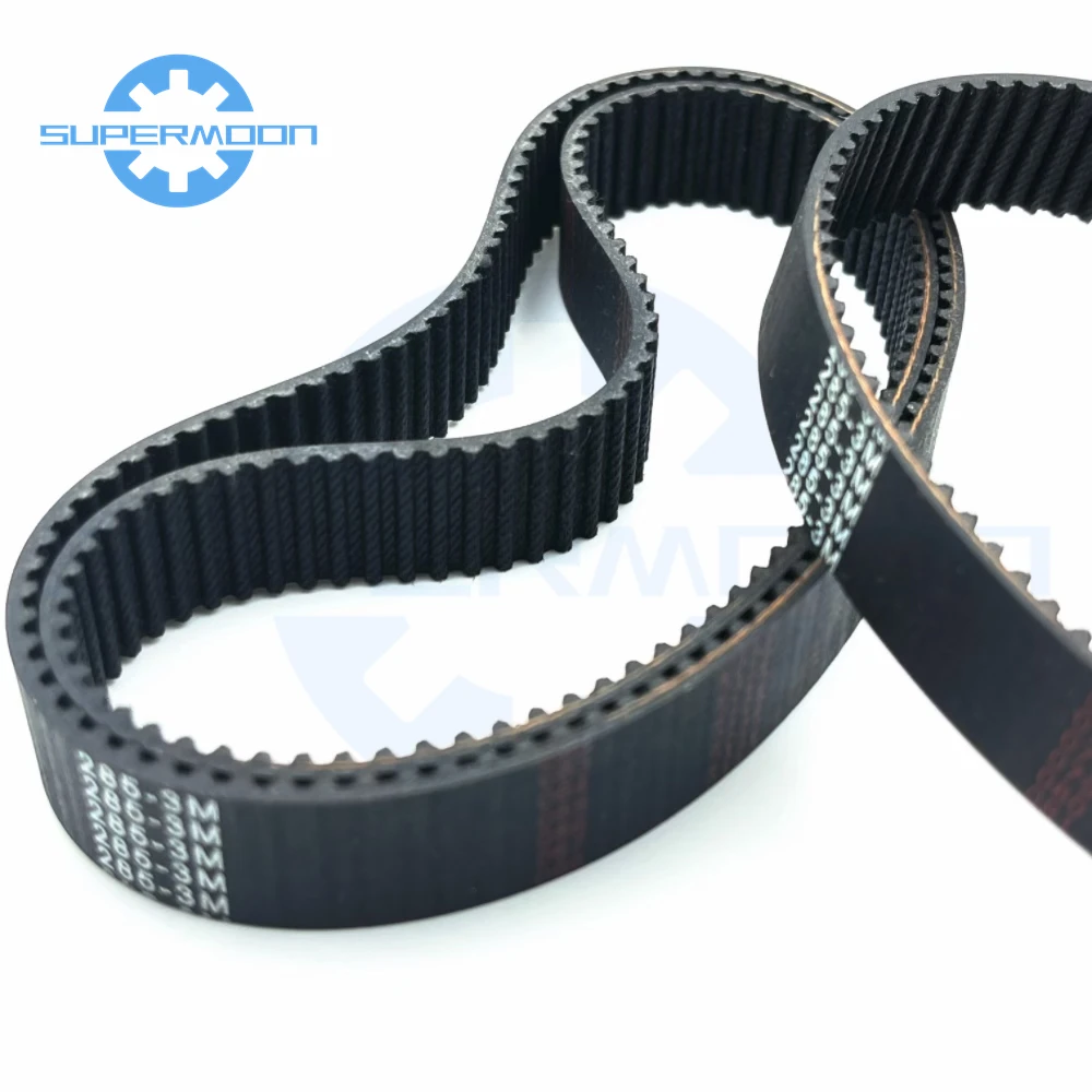 

HTD 3M Timing Belt Length 597 600 603 606 609 615 624 630 636 645 648 654 657 660mm Width 6/9/10/15/20/25mm 609-3M Toothed Belt