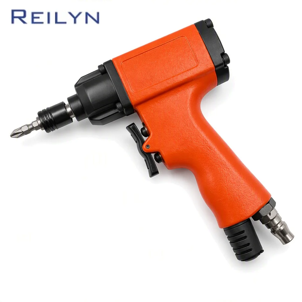 Reilyn 1/4 Air Screwdriver Gun Style 11000RPM 50N.M Pneumatic Screw Driver for Furniture Install Appliance Repair Impact Wrench