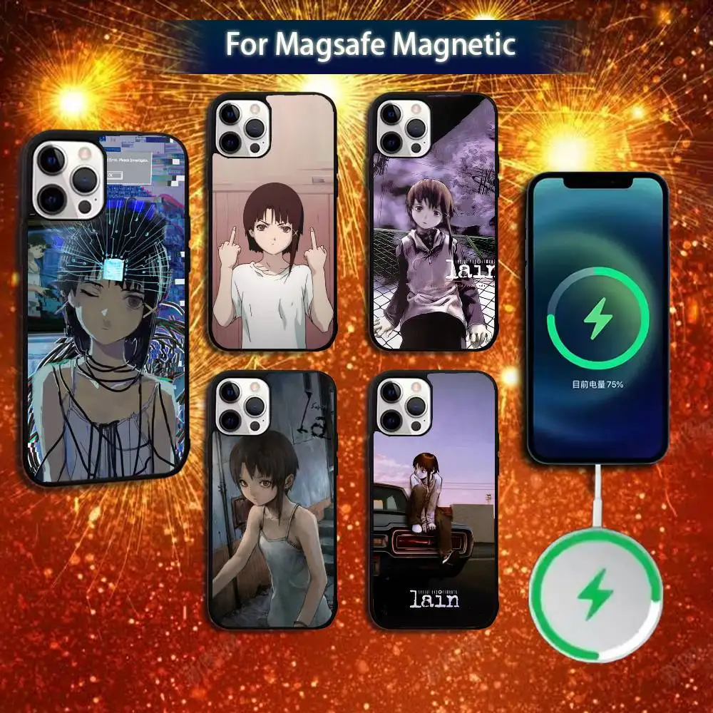 

Serial Experiments L-Lain Phone Case For iPhone 16e,16,15,14,13,12,11,Plus,Pro,Max,Mini Magsafe Magnetic Wireless Charging