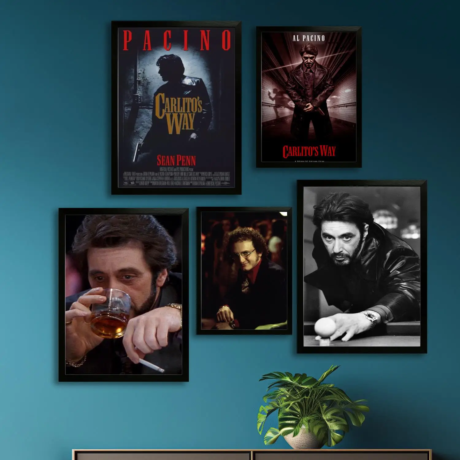 ملصق فني من القماش من carlitos Way وطباعة صورة فنية جدارية، ملصقات ديكور غرفة نوم عائلية حديثة، لوحة زخرفية #1