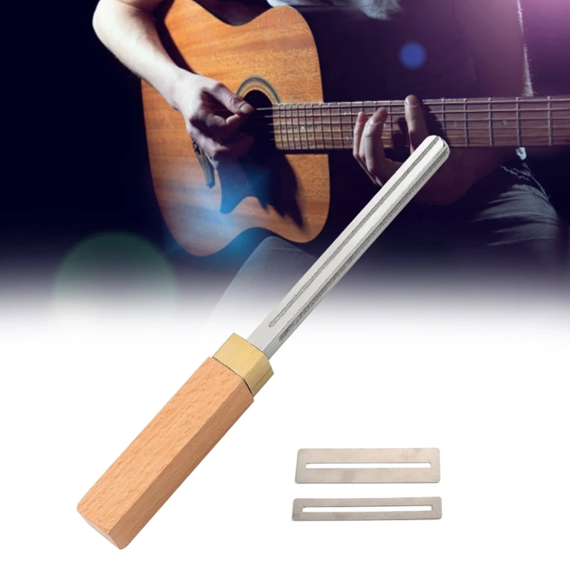 Guitar Fret Crowning File Fret File with Fret Protector Side Repairing & Luthier Leveling Dressing Tool Enduring