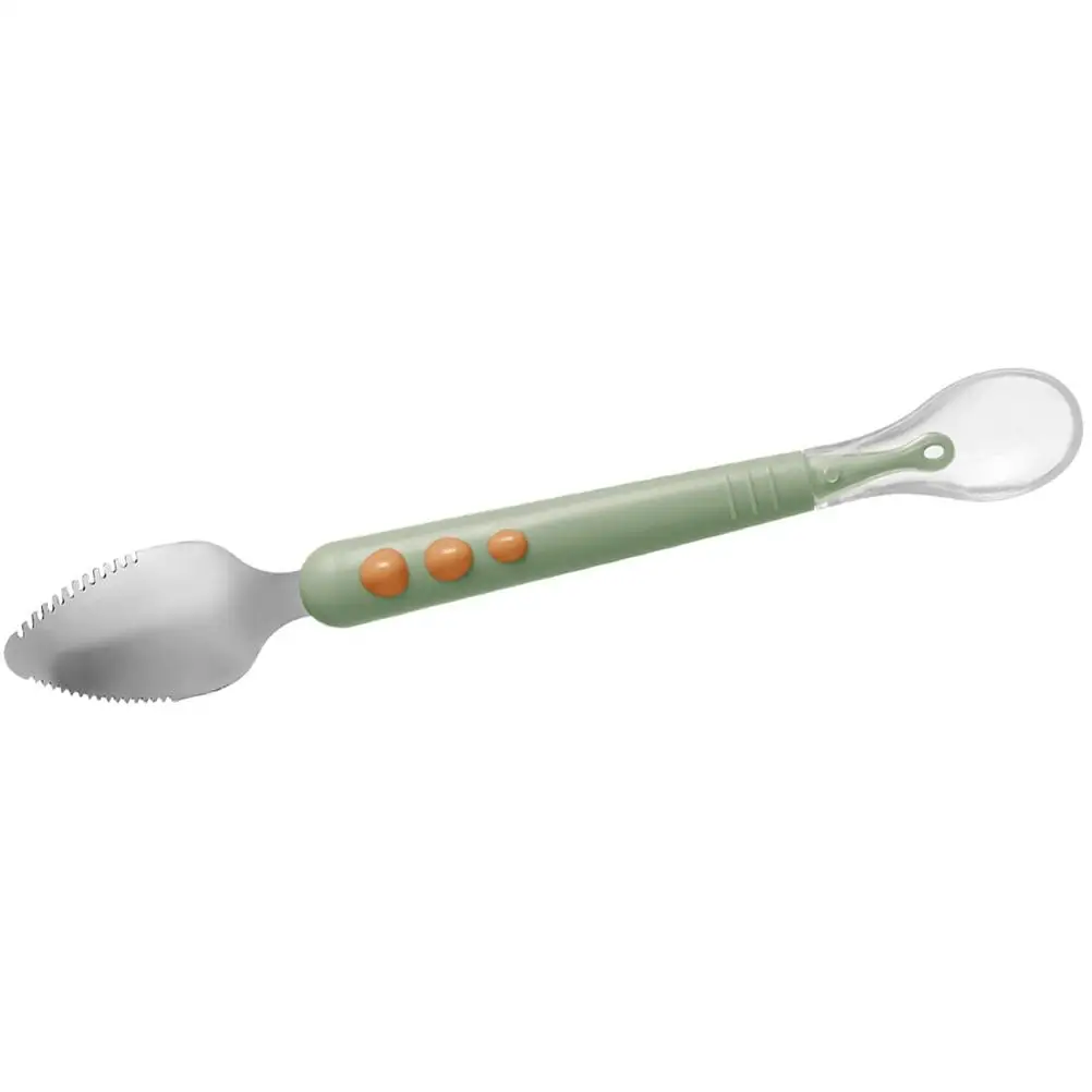 

Baby Fruit Puree Spoon Silicone Infant Feeding Supplies Double Headed Food Scraper Safe Comfortable Practical Durable
