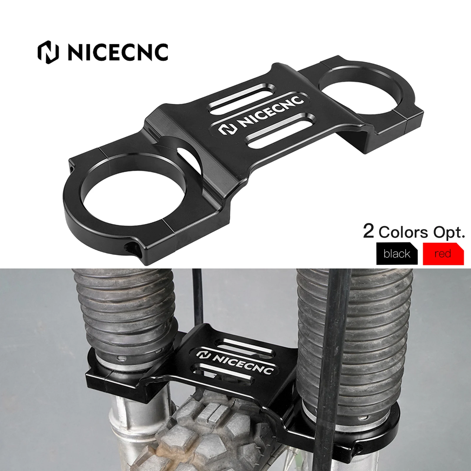 

NICECNC For Honda XR650L XR 650L 650 L 1993-2025 2024 2023 2022 Motorcycle Fork Brace Fork Stabilizer Bracket Aluminum 2021 2019