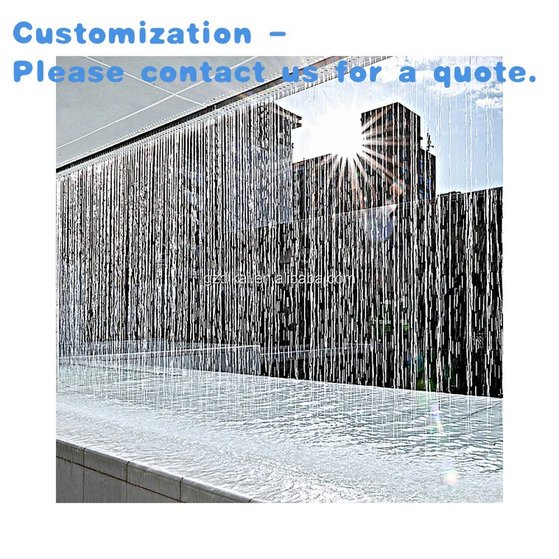 

custom.Unique Outdoor Stainless Steel 304 Music Dancing Waterfall Fountain with Curtain