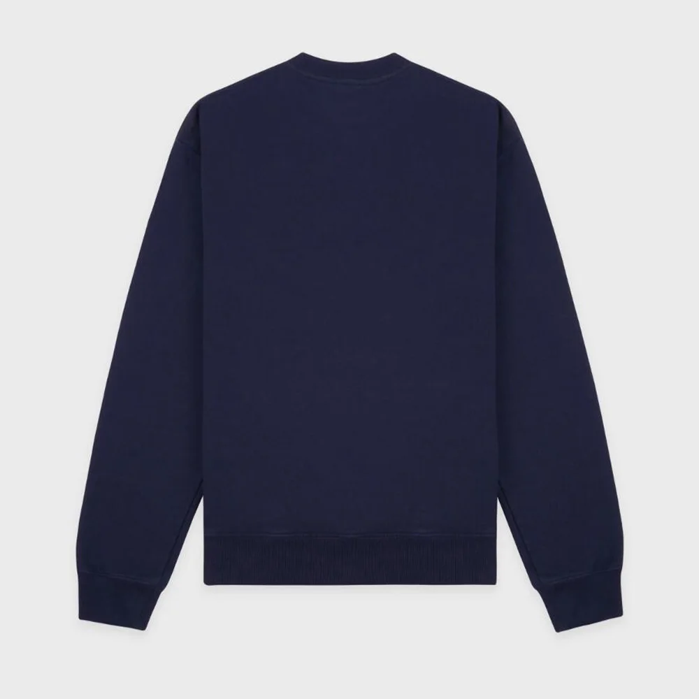 خريف جديد وصول خمر للجنسين الرياضة نادي المطرزة البلوز البحرية كبيرة الحجم القطن Crewneck البلوز الشارع موضة لاعبا