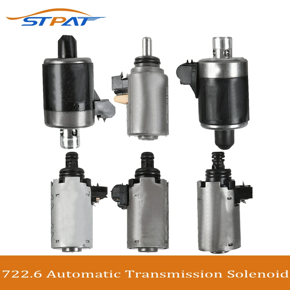 

STPAT 6PCS 5-Speed 722.6 Automatic Transmission Solenoids 1402770035 1402770098 Fit 1994-05 Mercedes Benz S320 S350 S420