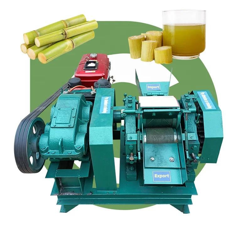 

Sugarcane Pressing Industry Juice Extractor Price Hand Two Diesel Engine Sugar Cane Mill Crusher Machine for Sale