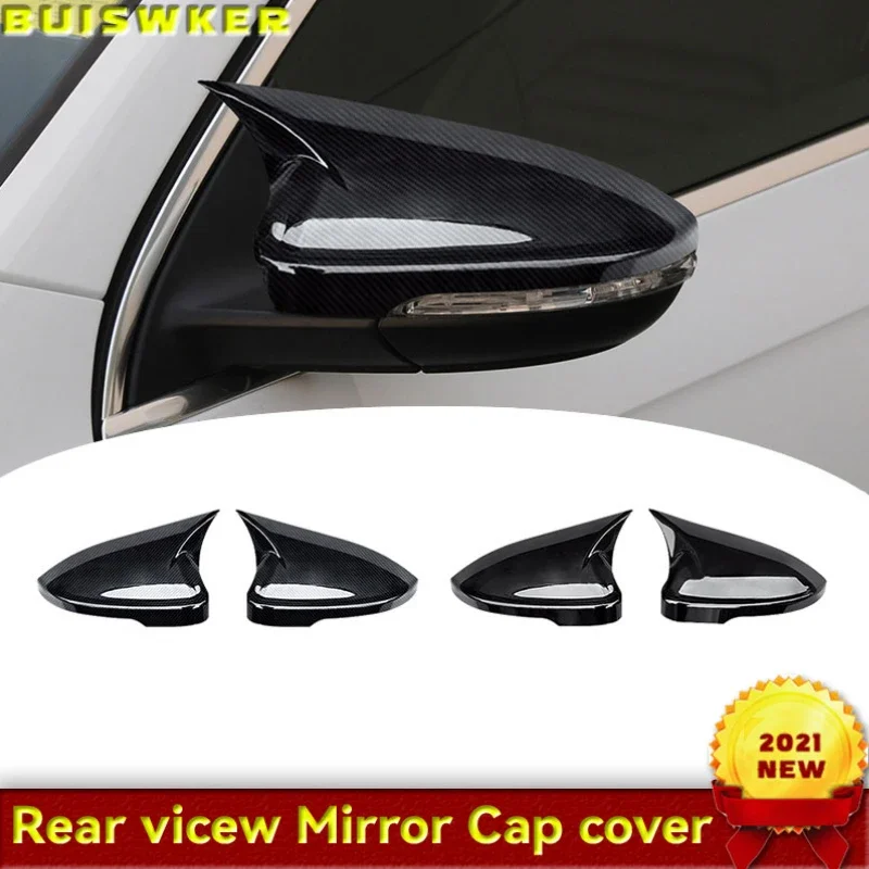 For Volkswagen VW CC Beetle Jetta Passat Sagitar Magotan Scirocco EOS Bora Rearview mirror cover carbon fiber side mirror cover