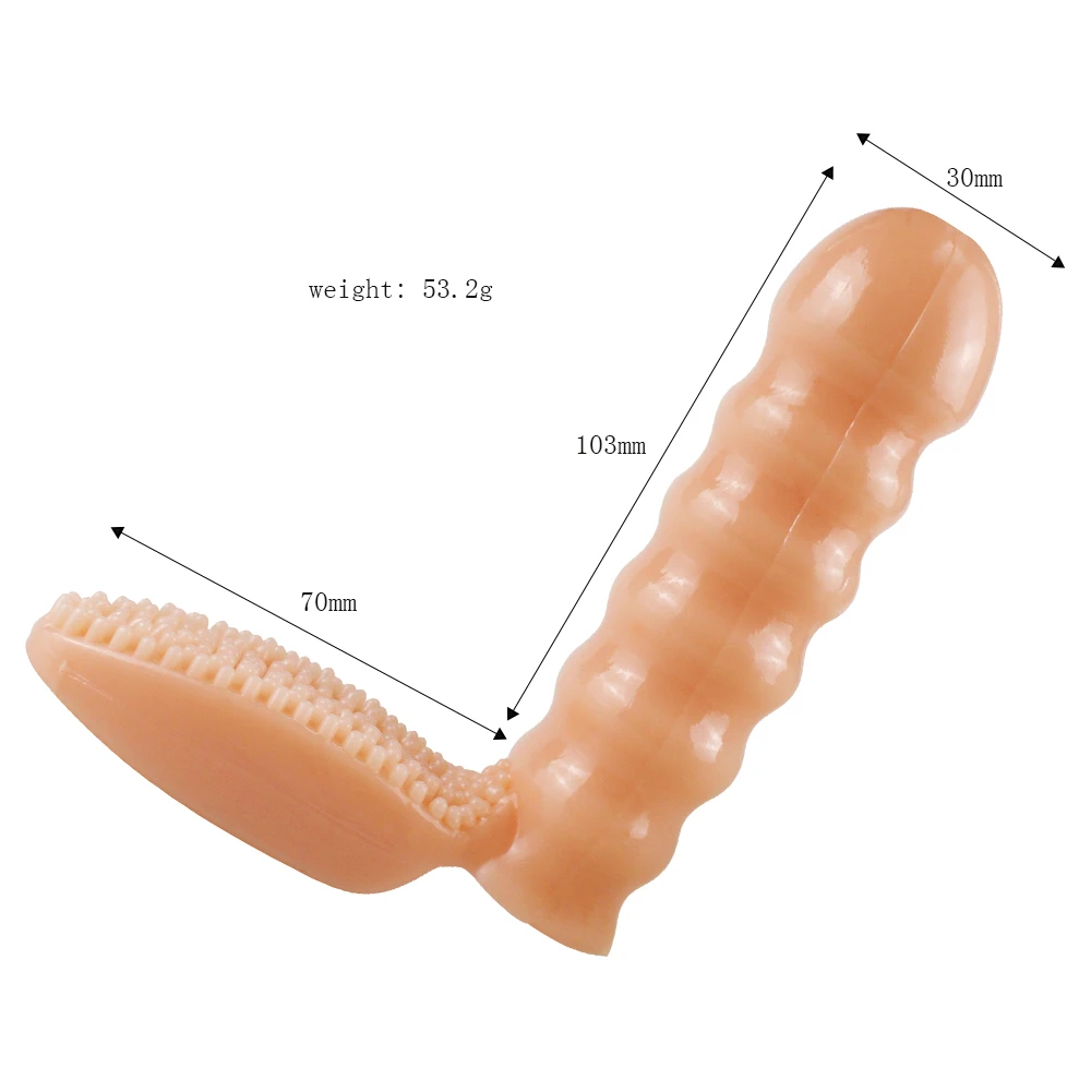 Suitable for women to use silicone finger cover brush honey bean and vaginal orgasm vibration massager