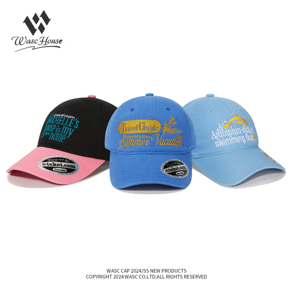 قبعة بيسبول أمريكية جديدة مع شعار مطرز للحماية من الشمس، قمة ناعمة محظورة، لسان البط للرجال والنساء على الطراز القديم h