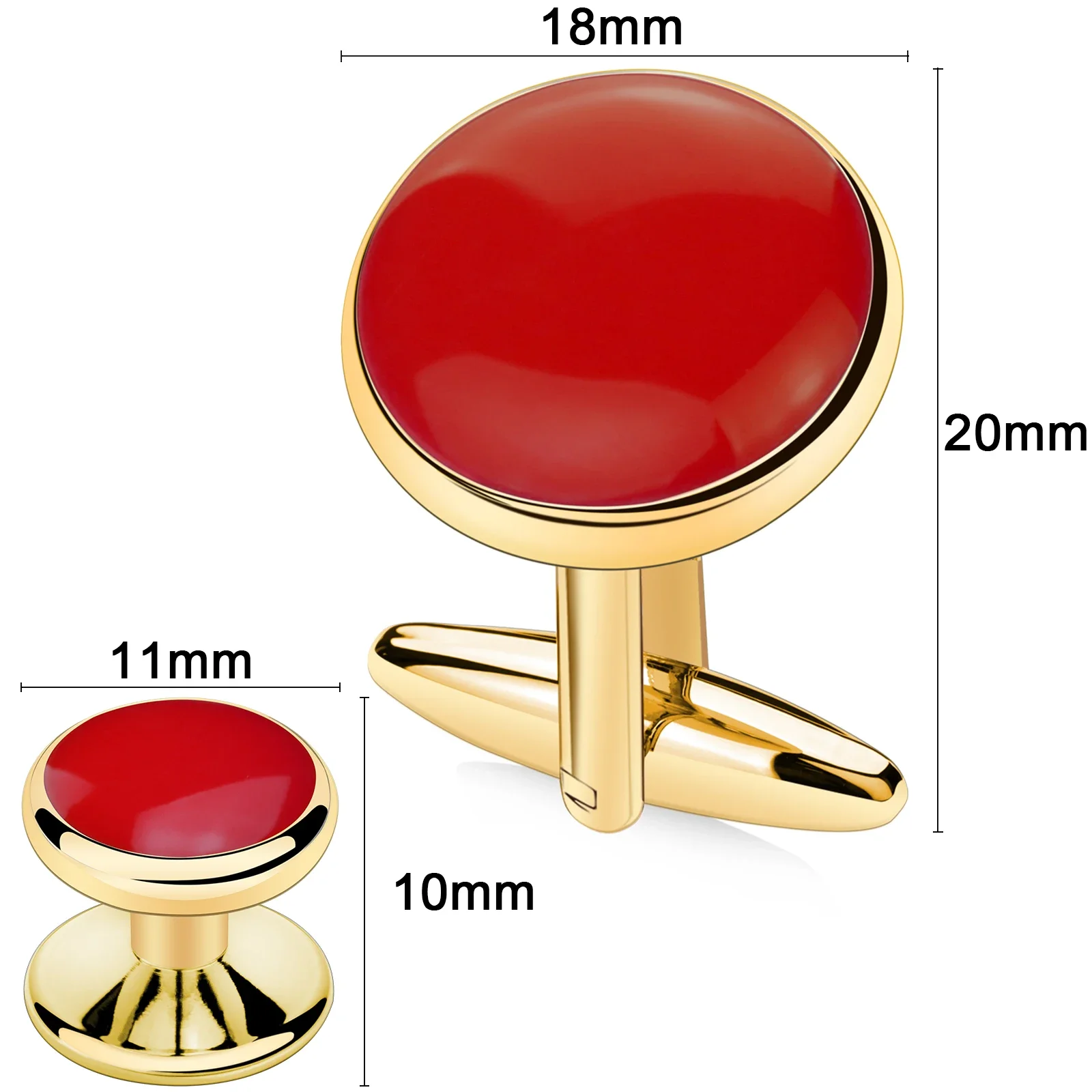 Hawson Cufflinks and Tuxedo Studs for Men, Dress Shirt Suit Jacket Vest Bow tie Fashion Accessories, Gift for Men or DAD