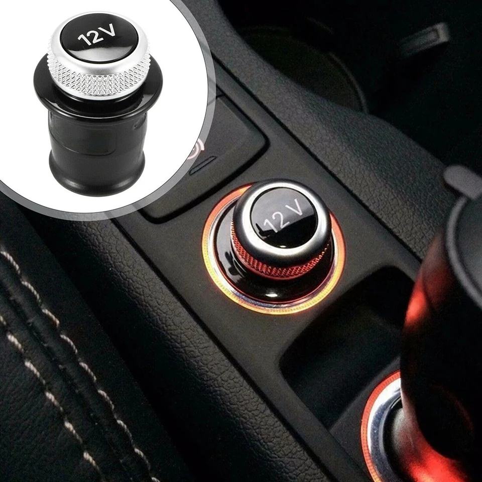audi q7 cigarette lighter cover Hot 12V Chrome 4K0919311 for 2017-21 Q8 2019-21 Audi/VW Specialist ANP PUAUTO 1Pc 12V Socket