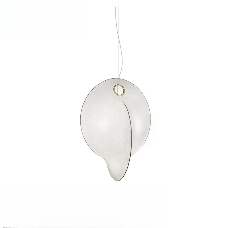 

Living room chandelier, natural silk, duplex villa stairs, floor lamp