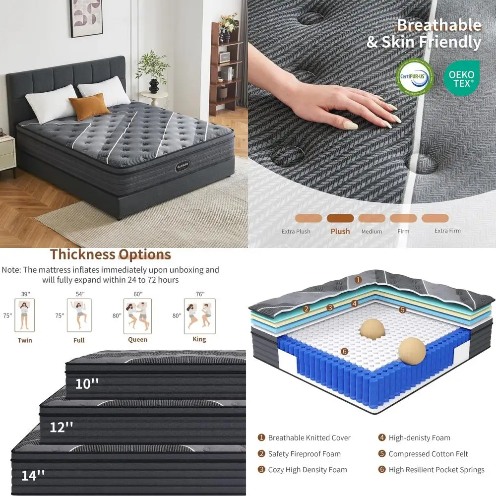 Twin Mattress, 10 I…