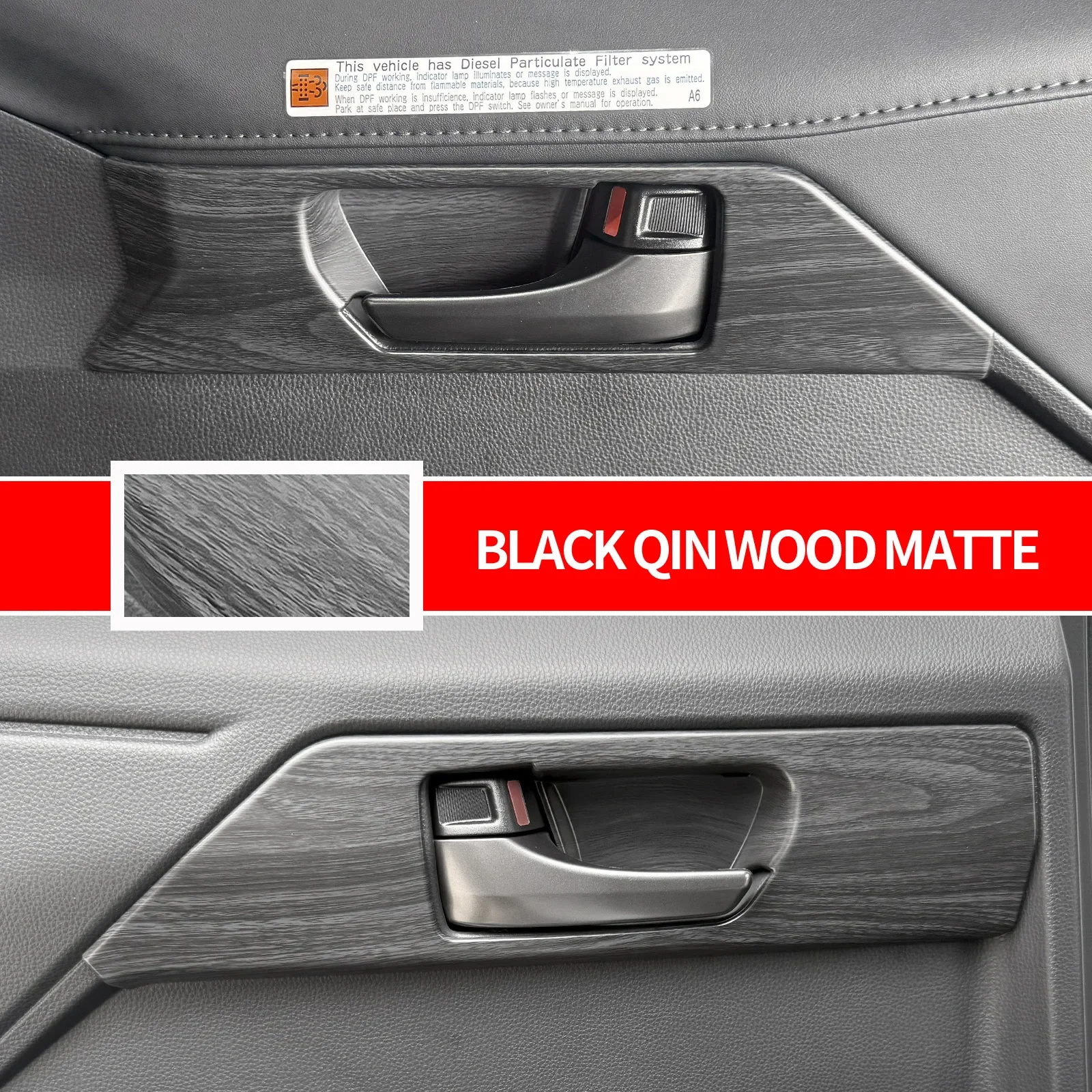 For Toyota Hilux 2026 Car Door Inner Handle Decor Cover Door Pull Handle Decorative Frame Car Styling Modification Accessories detail image 3