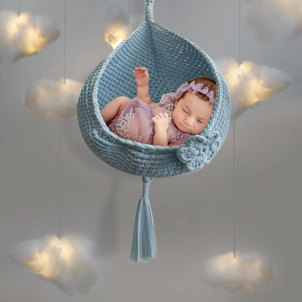 

Newborn Photography Prop Hammock Posing Aids Basket Baby Photo Shooting Fotografía Accesorios