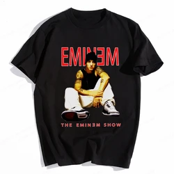 Eminem Printed Summer Short Sleeve T-shirt Men's and Women's Street Handsome T-shirts Pure Cotton Outdoor Social Casual Clothing