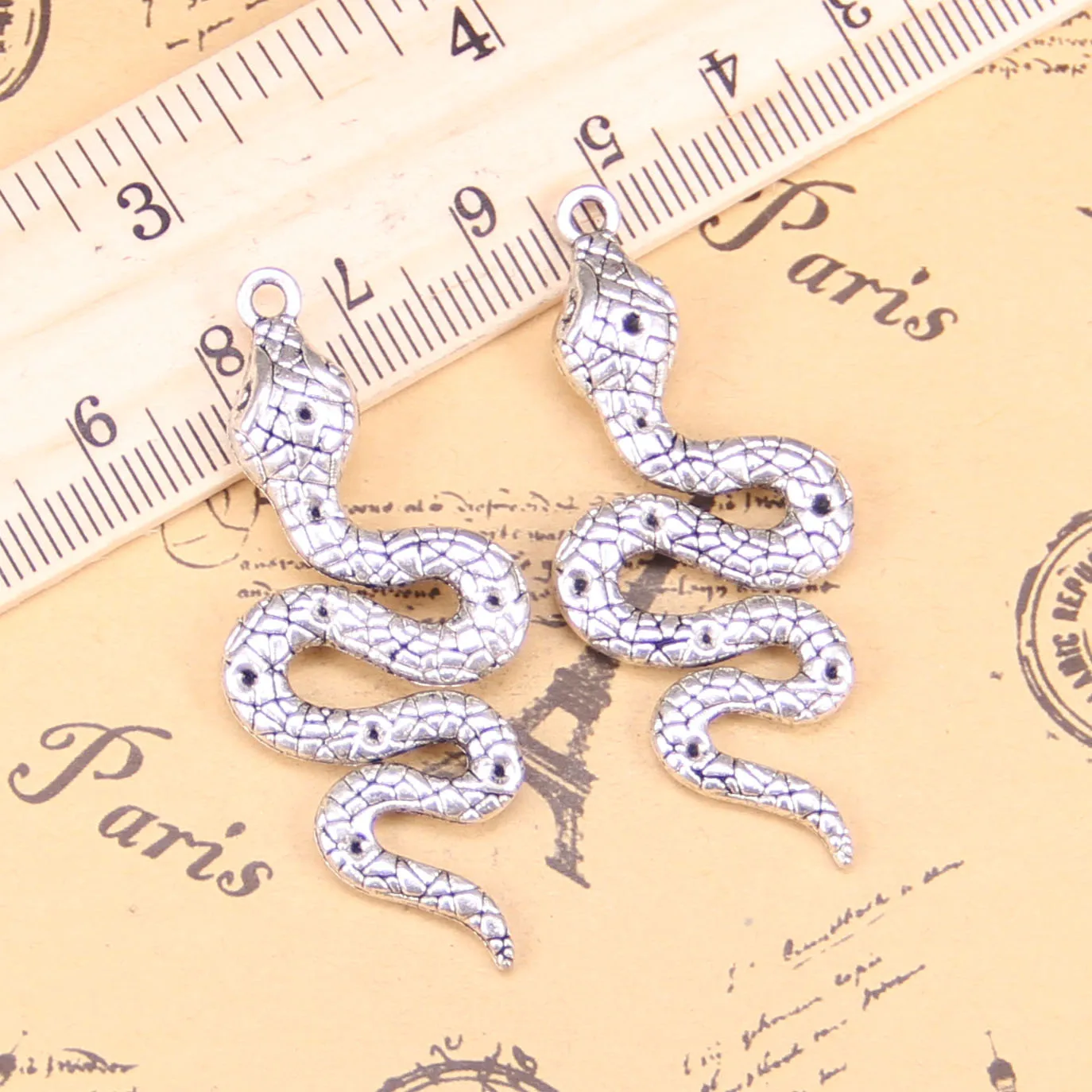 15pcs Jewelry Charms snake cobra 51x21mm Antique Silver Plated Pendants Making DIY Handmade Tibetan Silver Jewelry