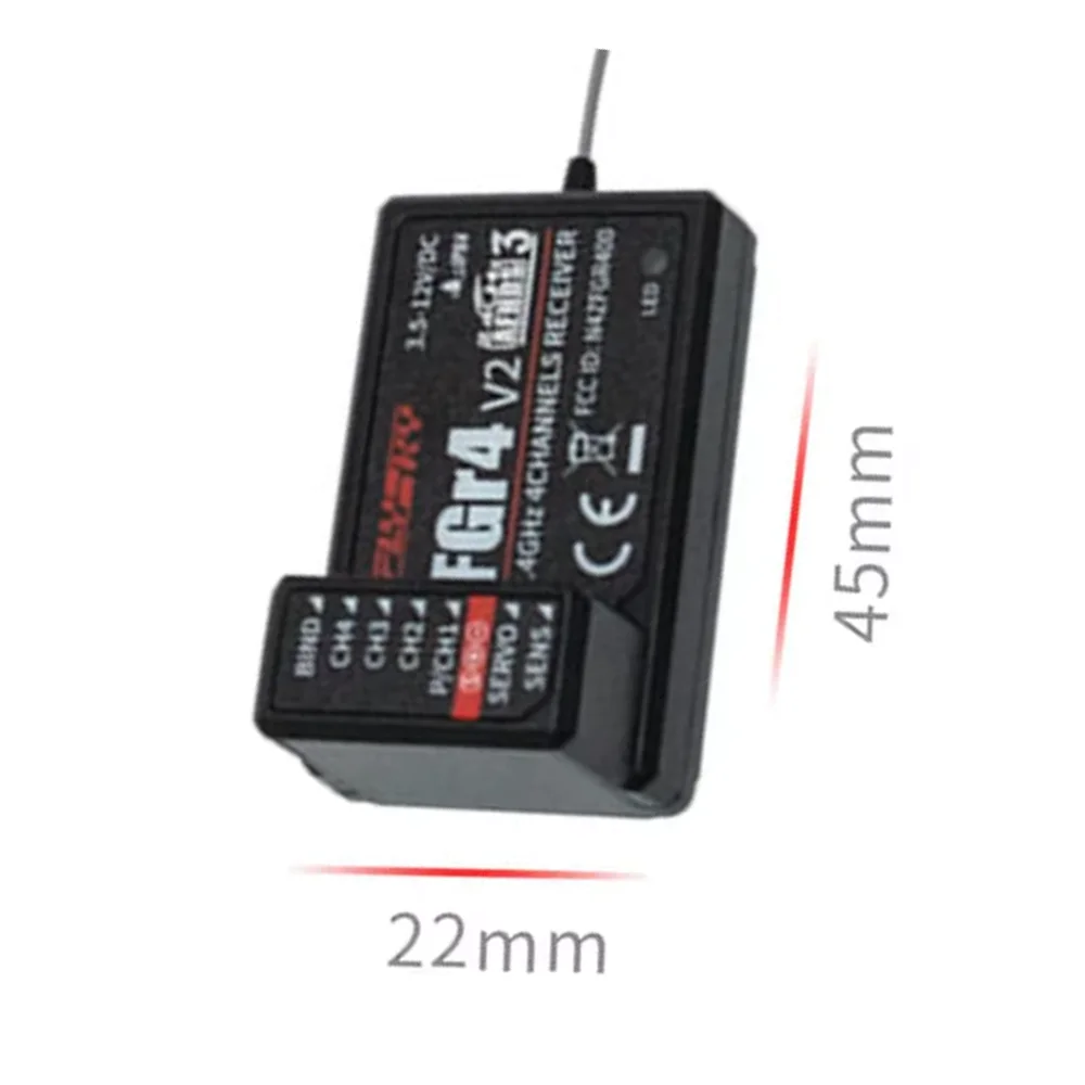 88 4CH 2.4G Mini FGr4S V2 FLYSKY RC Model Receiver 3.5-8.4V Built-in Single Antenna PWM Radio System For FS NB4 PL18 Transmitter