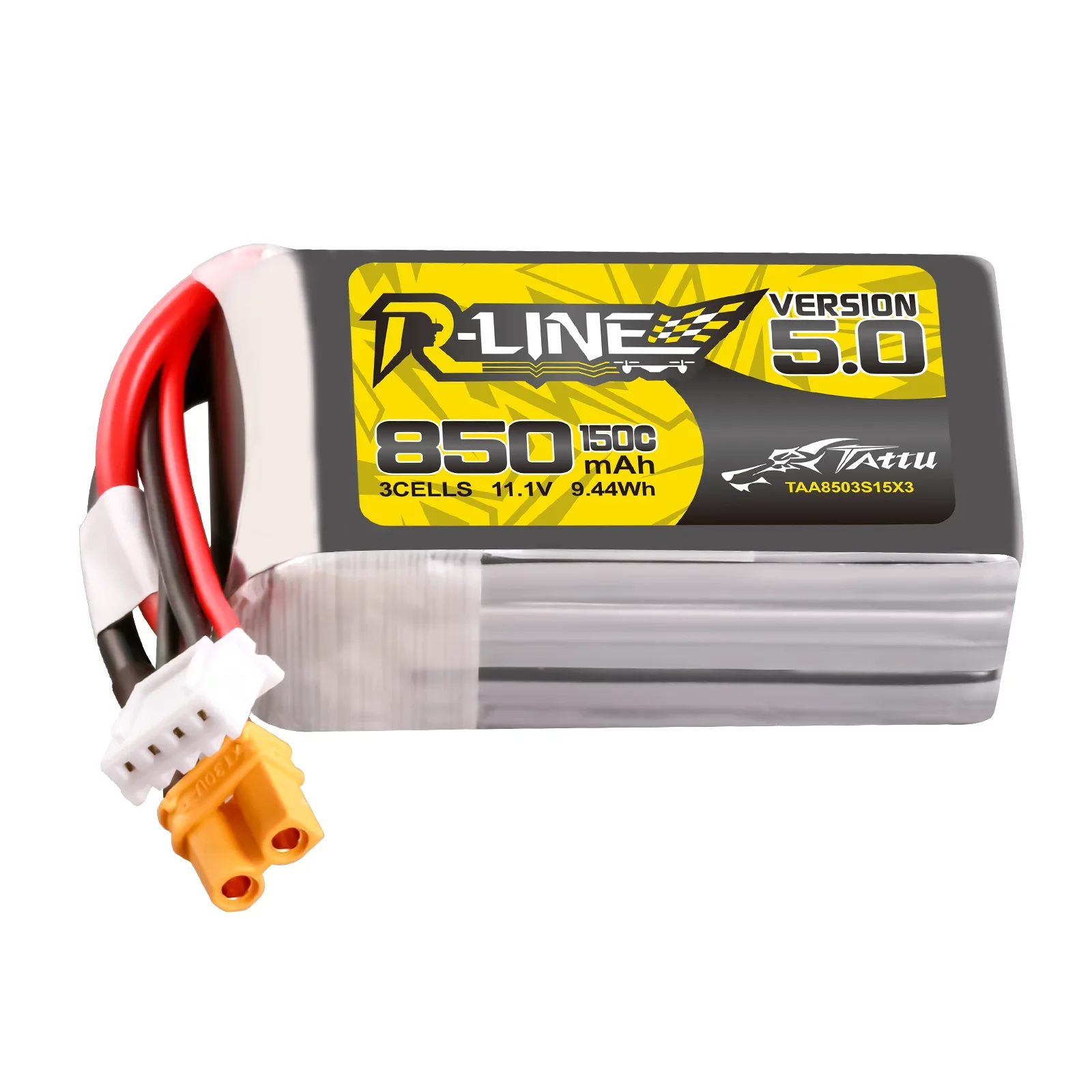 Tattu R-Line 850mAh 1050mAh 1200mAh 1300mAh 1550mAh 6S Lipo Battery 22.2V 150C  RC Power for 5-inch aircraft FPV Racing