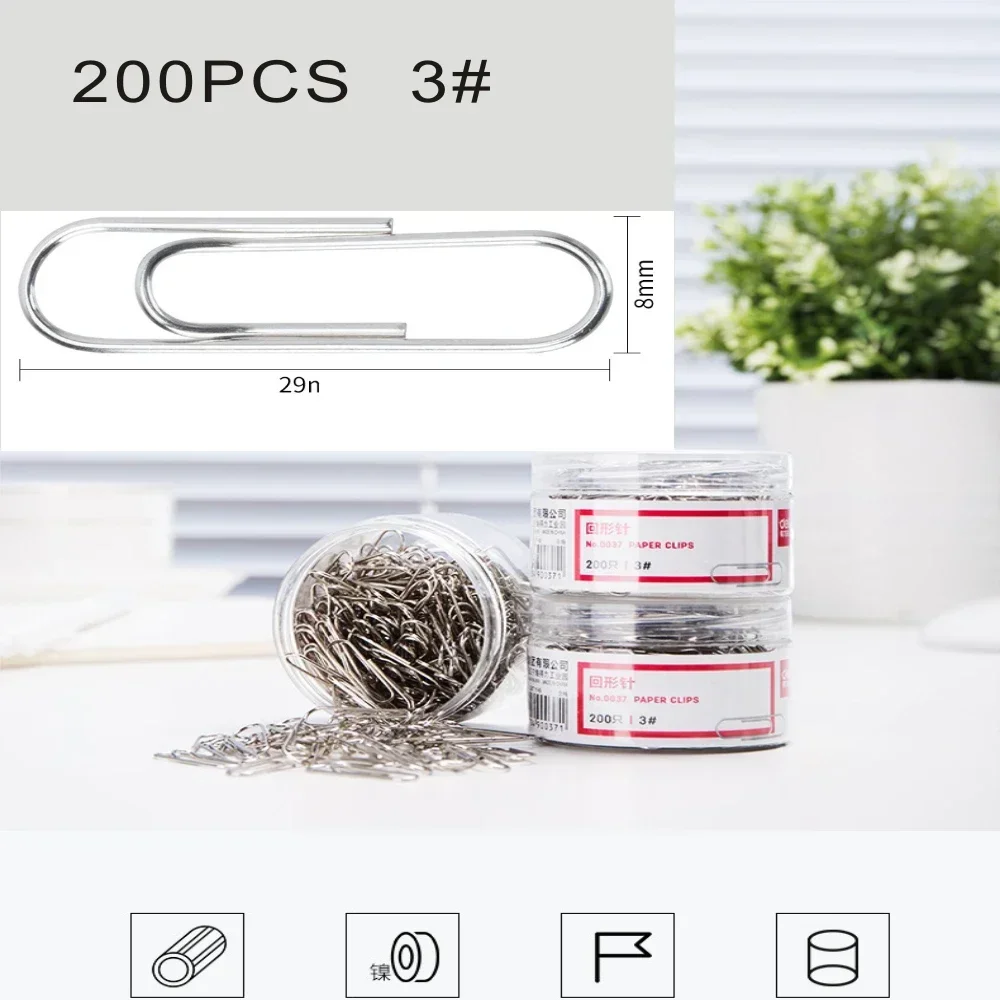 Paper clip folder  school office supplies metal material stationery bookmark mark clip data fixed pin data storage and archiving