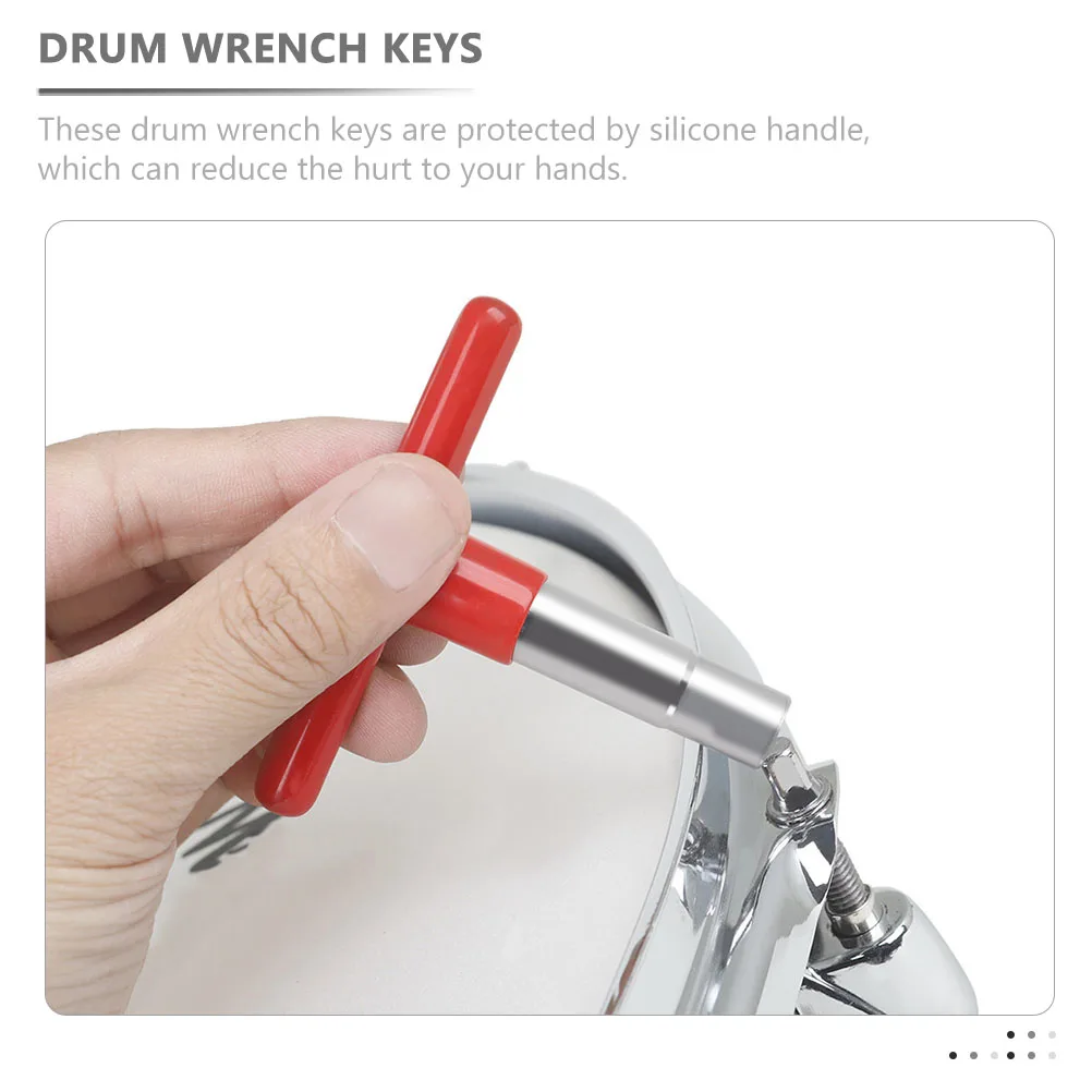

3 Pcs Drum Wrench Kit Accessories Key Hardware Tuner Silica Gel Tool Tuning Instrument